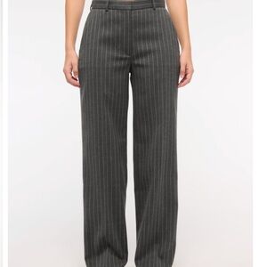 Gray Pinstripe Women's Pants